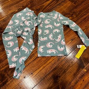 Tea Collection Teal pjs